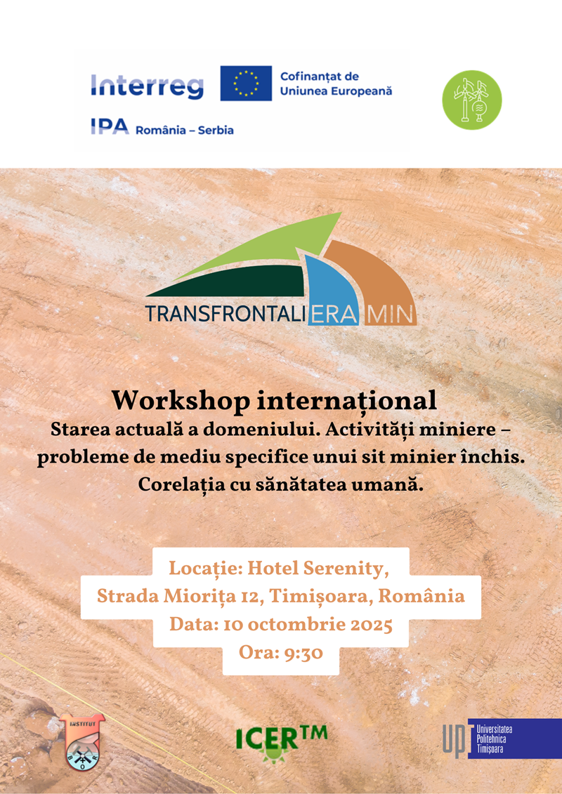 International Workshop – Environmental Issues Specific to a Closed Mining Site